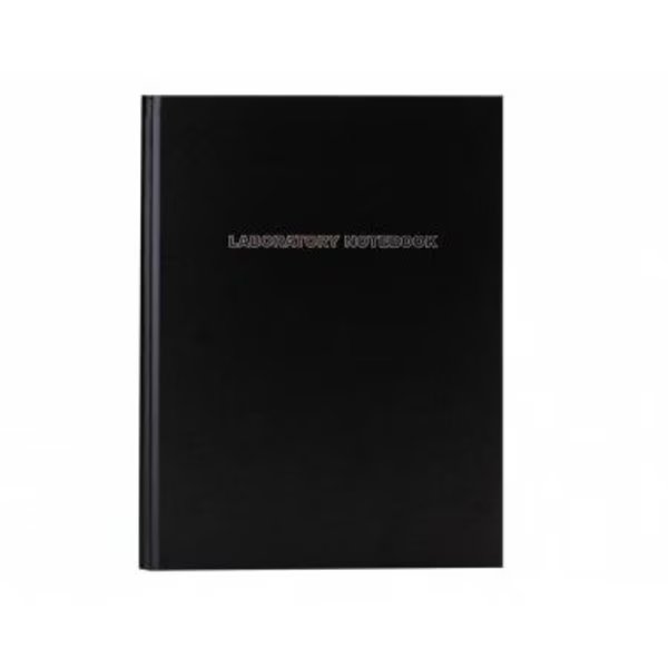 Laboratory Notebook, Lined, Black, 100 pg, Heathrow Scientific, Mfr#: 212614